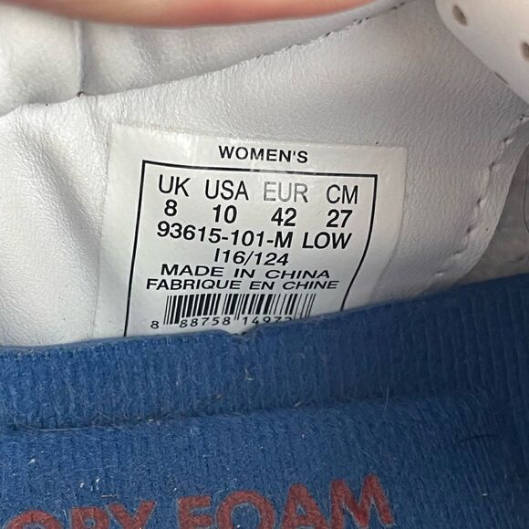 Pre-Owed Women's K-Swiss Hoke CMF Low Top White Sneakers Shoes Size 10 - Picture 6 of 6